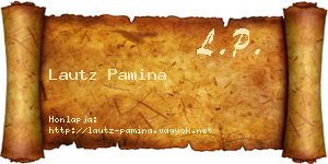 Lautz Pamina névjegykártya
